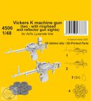   Vickers K machine gun (two - with ring/bead and reflector gun sights) - 1/48 - pl. Lysanderhez