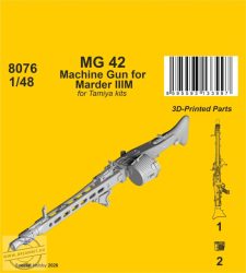 MG 42 Machine Gun for Marder IIIM - 1/48
