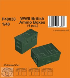 WWII British Ammo Boxes - 1/48 - 4 db