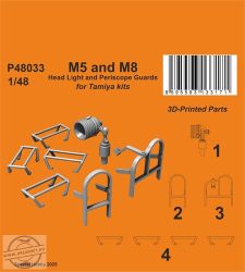 M5 and M8 Head Light and Periscope Guards - 1/48