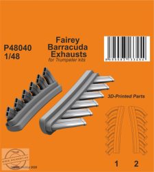 Fairey Barracuda Exhausts - 1/48 - Trumpeter