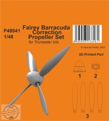 Fairey Barracuda Correction Propeller Set - 1/48 - Trumpeter