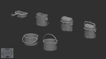 Dining set Soviet Army - WW2 - 1/35 - 12 db