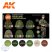 Paints set - MODERN WOODLAND AND FLECKTARN CAMOUFLAGES 3G