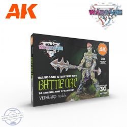 BATTLE ORC – WARGAME STARTER SET – 14 db 3G-s festék 1 db 30 mm-es Yedraho Models figurával!