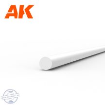 ROD 1 X 350MM – STYRENE ROD – (10 db)