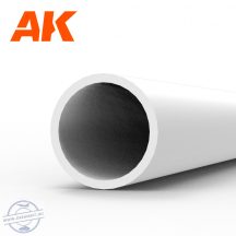 HOLLOW TUBE 2 MM X 350 MM – STYRENE HOLLOW TUBE – (6 db)