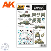 US HALFTRACKS AND M5A1 IN NORTH AFRICA WET TRANSFER - 1/35