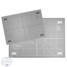   AK SCALE CUTTING MAT A4 - Kétoldalas vágóalátét méretarány részletezővel. 