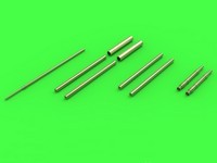   Fw 190 A7 - A9 armament set (MG 131 barrel tips, MG 151 barrels, MG 151 fairings) & Pitot Tube - 1/32