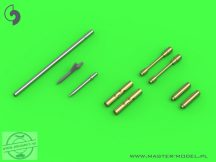   F4F-3 Wildcat LATE - .50 Browning gun barrels with round holes & Pitot Tube (two options) - 1/32