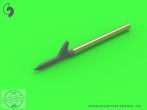   US WWII Pitot Tube - "Shark-fin" type probe (1 pc) - used on P-36, P-39, P-40, P-47, A-36, B-239, T-6, B-25 and many more - 1/48