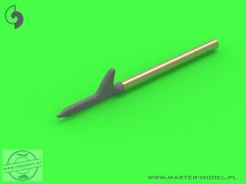 US WWII Pitot Tube - "Shark-fin" type probe (1 pc) - used on P-36, P-39, P-40, P-47, A-36, B-239, T-6, B-25 and many more - 1/48