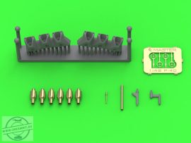 Curtiss P-40E Warhawk -  gunsight & Pitot Tube & Browning .50 blast tubes with adapter for Eduard model kit - 1/48