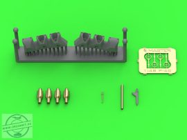 Curtiss P-40 L, N early - 4 x Browning .50 blast tubes with adapter & gunsight & Pitot Tube (for Eduard) - 1/48 Curtiss P-40 L, N early - 4 x Browning .50 blast tubes with adapter & gunsight & Pitot Tube (for Eduard) - 1/48