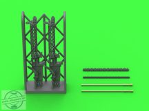   German WW I machine gun Spandau LMG 08/15 (2 pcs) - with LONG charging handle - complete guns incl. 3D resin & brass parts - 1/48