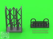   German WW I machine gun Spandau LMG 08/15 (2 pcs) - with SHORT charging handle - complete guns incl. 3D resin & brass parts - 1/72