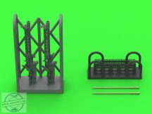   German WW I machine gun Spandau LMG 08/15 (2 pcs) - with LONG charging handle - complete guns incl. 3D resin & brass parts - 1/72