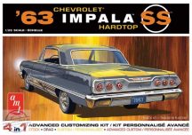   AMT1149 1:25 1963 Chevy Impala SS 2T - Új alkatrészekkel bővítve.