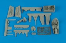 He 162A cockpit set and wheel bay - 1/48 -  Tamiya