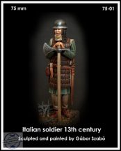 ITALIAN SOLDIER 13TH CENTURY - 75 mm