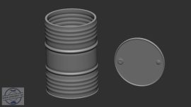 Barrels 200l (ver.2) - 1/72 - 4 db