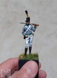 Osztrák Utász (Austrian Pioneer) - 54 mm - Festett!