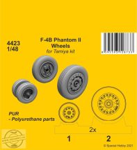 F-4B Phantom Wheels - 1/48 - Tamiya