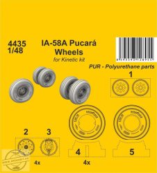 IA-58A Pucará Wheels (Kinetic kit) - 1/48