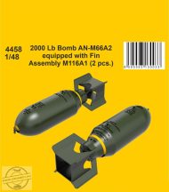   2000 Lb Bomb AN-M66A2 equipped with Fin Assembly M116A1 (2 pcs.) - 1/48 