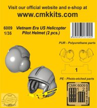 Vietnam Era US Helicopter Pilot Helmet (2 pcs.) - 1/35