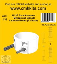   AH-1G Turret Armament - Minigun and Grenade Launcher Barrels (2 of each) - 1/35 - ICM