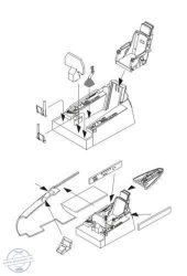 F-86F Sabre – Interior set for Airfix kit - 1/72