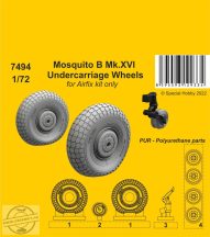 Mosquito B Mk.XVI Undercarriage Wheels - 1/72 - Airfix