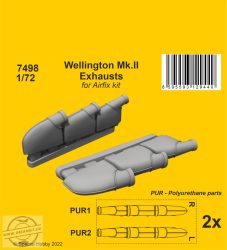 Wellington Mk.II Exhausts - 1/72 - Airfix