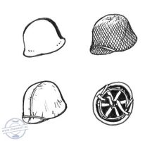 US WW II Helmets (6 pcs) - 1/35