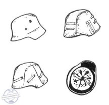 German WW II Helmets (6 pcs) - 1/35