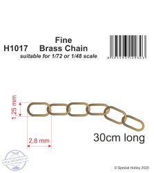 Fine Brass Chain - suitable - 1/72,1/48  (lánc) - 30 cm