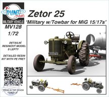 Zetor 25 ‘Military w/Towbar for MiG 15/17s’ - 1/72