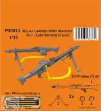 MG 42 German WWII Machine Gun (Late Variant) - 1/35