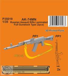 AK-74MN Soviet/Russian Assault Rifle / Laminated Full Gunstock Type - 1/35 - (2 pcs.)