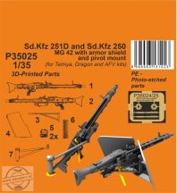   Sd.Kfz 251D/250 MG 42 with armor shiels and pivot mount - 1/35 - for Tamiya and Dragon kits