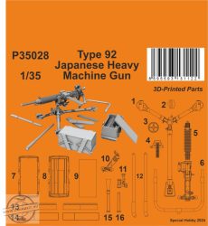 Type 92 Japanese Heavy Machine Gun - 1/35