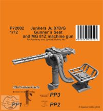   Ju 87D/G Gunner's Seat and MG 81Z machine gun  - 1/72 - Academy, Special Hobby, ...