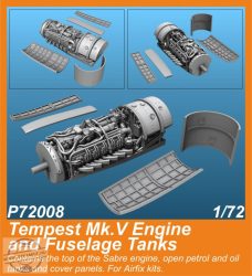 Tempest Mk.V Engine and Fuselage Tanks - 1/72 - for Airfix kit