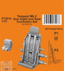 Tempest Mk.V Gun Sight and Seat Correction Set - 1/72 - Airfix elsősorban