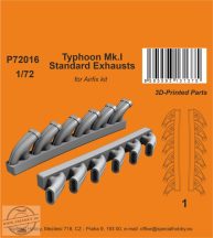 Typhoon Mk.I Standard Exhausts - 1/72 - for Airfix kit