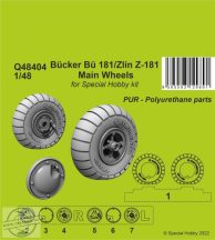 Bücker Bü 181/Zlín Z-181 Main Wheels - 1/48