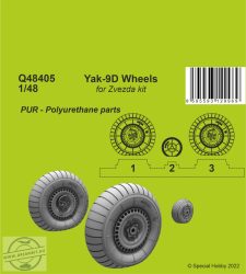 Yak-9D Wheels - 1/48 - Zvezda elsősorban