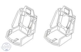 AH-64A Seats for ACADEMY - 1/72